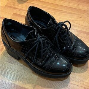 Forever 21 Women's Black Oxford Shoes